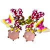 Zayka Jewelry Orecchini donna colorati smaltati in rame placcati oro 14K con perno in argento 925