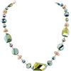 Bocar Collana con perline di cristallo per donne moda fatto a mano bavaglino costume gioielli regalo, Vetro, Nessuna pietra preziosa