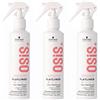 Schwarzkopf Professional OSIS+ - Set di 3 flatliner 200 ml, spray termo-protettivo per capelli