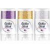 Beugo Gel Glitter per Viso e Corpo, 16g Stick Glitter per il Corpo, Paillettes Liquide Luccicanti, Adatto per Occhi, Labbra e Capelli, Adatto a Festival Musicali e Vacanze, Viola scuro+bianco+giallo