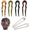 FOSDICK 6 Pezzi Forcine a U per Capelli Francesi Vintage, Fermaglio Capelli Donna, Spilla per Chignon e Acconciature Femminili Riutilizzabili per Donne e Ragazze