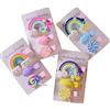 Colrid 12 Pezzi Mollette per Capelli per Bambine, Carino Fermagli per Capelli, Fermagli per Capelli per Bambini, con Arcobaleno, Nuvole e Caramelle, Silicone, per Compleanni di Bambini, Feste a Tema