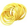 Fashion Yo 50 elastici per capelli per ragazze, donne, 2,5 mm, sottili, per uniformi scolastiche, senza fine, elastici per capelli, per ponio (giallo)