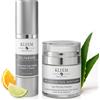 KLEEM ORGANICS Set Anti-Aging per il Viso: Siero alla Vitamina C e Crema al Retinolo - Confezione Regalo Biologica per Donna per Ridurre Rughe, Macchie Scure, Incarnato Non Uniforme e Promuovere una Pelle Giovane