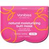 Vanibiss Butt Mask - Maschera Idratante per Sedere con Collagene, Siero Idratante e Lenitivo, 2 Fogli