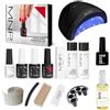 MESAUDA STARTER KIT GEL POLISH 14 ML SMALTO SEMIPERMANENTE UNGHIE + FORNETTO LED + OMAGGIO SMALTO 10ml Zakiss + ACCESSORI