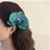 Inateannal Fermagli per capelli a forma di fiore grande Fermaglio per capelli orchidea verde Farfalla Orchidea Copricapo capelli Molle capelli floreale hawaiano Matrimonio Fiore tropicale Accessori