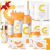 SHOPPGO Set Skincare Viso Completo, Vitamina C Skincare Kit, Skincare Coreana Kit | Skin Care Coreana Set Completo, Kit Skincare Coreana, Uniforma il Tono Della Pelle Nutre in Profondità