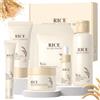 Miioto 9 Pezzi Riso Kit Skincare Viso Completo, Skincare Coreana Kit | Set skincare viso Completo con Detergente viso, Maschera Coreana, Rice Toner, Crema Visos, Contorno Occhi, Siero Visos