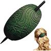 Generico Fermaglio Per Capelli In Pelle Artificiale Con Bastoncino | Fermaglio Per Capelli In Similpelle Con Bastoncino | Forcina Fermaglio Per Capelli Con Coda Di Cavallo Per Capelli Lunghi Da Donna
