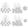 ELNX 40 Pezzi di Forcine per Capelli Sposa, Fermagli con Fiori in Argento e Strass | Accessori Capelli Matrimonio e Cerimonia per Donna e Ragazza (Stile 6)