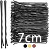Mbsomnus 50 Pezzi Forcine per Capelli 7cm Forcine Capelli Donna Nero | Mollette Capelli Donna & Ragazze, Grip Kirby Ondulato, Ideale per Tutti I Tipi di Capelli, Parrucchiere