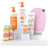 EVOLUDERM - Routine Brillante 6 prodotti Viso & Corpo - 1 Latte + 2 Oli + 1 Siero Vitamina C + 1 Scrub Agrumi + 1 Latte schiarente + REGALO IN OFFERTA - Idea Regalo - Fabbricazione Francese