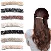FSYXK Fermagli Capelli Crystal, 7 Pezzi Forcine per Capelli Fermagli a Molla Strass Donna Crystal Cristallo Mollette Capelli Eleganti Rettangolare Adatto per Ragazze e Donna
