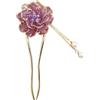 Generic Bacchette per capelli da donna, di peonia cinese, 30 g, bastoncini decorativi vintage per capelli per uso quotidiano, feste, cosplay e festival, design in stile tradizionale per ragazze