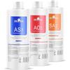 P-Beauty Cosmetic Accessories P-Beauty Aquafacial Set di soluzioni AS1, SA2, AO3 | Pacchetto combinato per idrodermoabrasione | Peeling, umidità e vitamine | Pulizia profonda e rigenerazione della pelle | Ideale per tutti i tipi