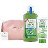 EQUILIBRA Kit Aloe : Collutorio Tripla Azione - Crema Viso Idratante + Pochette