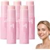 LIFETIJDWA Multi Balm Stick Volume al Collagene - Balsamo Idratante Rimpolpante - PDRN Balsamo Multi Rimpolpante al Collagene Rosa - Volumizzante - Balsamo Riparatore Multieffetto - Volufiline & (5 bottiglie)