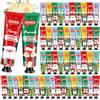 Trulloyoo Crema Mani Regalo Natale, 50 Mini Crema Mani di Natale per Molto Secche, Profondamente Idratanti Ammorbidire Naturale Set Crema di Regali Natale