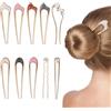 SITAKEGS 10PCS Forcine per Capelli a Forma di Forcina Francesi U Donna | Cassetti Impilabili Trasparenti Divisori Contenitori, Vassoi Stoccaggio Scatole per Scrivania Camera da Letto Bagno Cucina