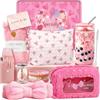 QHHENTOO Regalo per ragazze, regalo di compleanno per ragazze di 9, 10, 11, 12, 13, 14, 15, 16, 17, 18 anni, con astuccio per cosmetici, bicchiere, calze, fascia per capelli, set di pennelli, idea regalo per