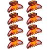 Clyhon Pinze Per Capelli, 8 Pezzi Capelli Clip Artiglio, Mini Clip per Capelli, Donna Mollette per Capelli, Forcina Antiscivolo, Adatto per Ragazze e Donna,Marrone