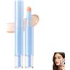 Generico Correttore e Fondotinta Doppia Azione, Penna Correttore Liquido 2 in 1, Correttore Multifunzionale, Lunga Tenuta Illuminante Correzione Colore (Beige)
