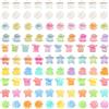 YiiHHooN 100 Pezzi Mini Fermagli per Capelli, 15 mm Mini Clip per Capelli Plastica, Eleganti Colorate Mollette con Farfalla e Piccolo Fiore Artiglio Pinze di Plastica Accessori per Donne
