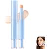 Generico Correttore e Fondotinta Doppia Azione, Penna Correttore Liquido 2 in 1, Correttore Multifunzionale, Lunga Tenuta Illuminante Correzione Colore (White)