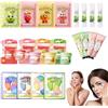 MXHBSTP 20 articoli per feste per pigiama party per ragazze, accessori essenziali per feste per ragazze, accessori per pigiama party con maschere per il viso, maschera per gli occhi, crema per le mani