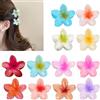 ZkateTrade 12 Pezzi Mollette Fiori per Capelli, Mollette Capelli Donna Fiore, Pinza Capelli Fiore, Plumeria Mollette Capelli Donna (4 CM)