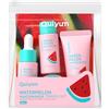 QUIYUM Set Skincare Viso da Viaggio 4 Pezzi per Ragazze e Giovani Donne | Cura della Pelle Anguria e Niacinamide | Detergente, Tonico, Siero e Crema per Idratazione e Luminosità, Formato Viaggio