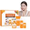 HOUSN Skincare Kit,Set Viso Alla Vitamina C 4 Pezzi,Con Detergente Viso,Toner Visos,Siero Vitamina C,Crema Visos Vc,Detergere,Idratare E Illuminante,Per La Cura Quotidiana Della Pelle