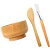 iplusmile Ciotola per Maschera Viso Kit con Spatola in Legno | Casa e Salone Professionale, Leggero e Stabile, Accessorio Assortito per Miscelare e Applicare Colore Casuale