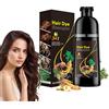 Utapossin Shampoo colorante per capelli 3 in 1, shampoo istantaneo per uomini e donne, shampoo colorante naturale e duraturo (ChestnutBrown)