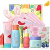 QUIYUM Set Regalo Viso Anti-Invecchiamento per Pelli Giovani, Kit Skincare Completo da 11 Pezzi per Donna con Estratti di Frutta, Peptidi, Vitamina C e Ceramidi
