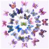 BetterJonny - Set di 32 fermagli per capelli a forma di farfalla, 3D con farfalla, per ragazze e donne, colore: blu e viola