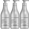 L'ORÉAL Loreal 3 Confezioni shampoo Loreal serie Expert Magnesium Silver, 500 ml
