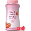 Generic Fragola Nutrients Gummies, sapore di fragola | Sostenere capelli, pelle e unghie vitamine gommose con biotina