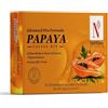 Nutriglow Natural's Advanced Pro Formula Papaya Facial Kit for Glowing Skin Cleanup Kit for Even Skin Tone, 60Gm