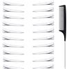 xinxinlovee Becchi D'oca per Capelli in Metallo Argentato 20 pezzi, Fermagli per Capelli Donna, Mollette per Capelli Styling dei Capelli, per Salone o Centro o Casa (5,5 cm)