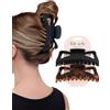 Kitsch Clip per capelli in plastica riciclata Jumbo Classic Clip per capelli, accessori, set da 2 pezzi