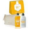 Perlier - Cofanetto Regalo Honey Miel, Doccia Crema 250 ml + Latte Corpo Idratante 250 ml con Pochette, Miele Biologico 100% Italiano, Detersione Delicata, Ideale per Tutte le Pelli
