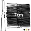 Mbsomnus 50 Pezzi Forcine per Capelli a Forma di U Forcine 7cm Nero | Capelli Donna Mollette per Capelli Donna, Forcine Professionali, Ragazze e Parrucchiere