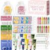 Miioto 84 Pezzi Cofanetto Skincare Donna, Gift Set for Women,Kit Maschere Viso | Creme Mani/Face Mask/Patch Occhiaie/Lip Mask/Lipbalm/Sacchetti Confetti/Bigliettini/Adatto Come Regalo per Familiari e Amici