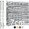Mbsomnus 50 Pezzi Forcine per Capelli 7cm Forcine Capelli Donna Argento | Mollette Capelli Donna & Ragazze, Grip Kirby Ondulato, Ideale per Tutti I Tipi di Capelli, Parrucchiere