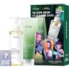 ANUA KDH ANUA Glass Skin Cleanse Duo (olio detergente da 200 ml + schiuma al quercetino da 150 ml)