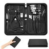 Vihrtfy Set Manicure 30 Pezzi Kit Manicure Pedicure Nero con Custodia, Kit Pedicure | con Tagliaunghie e Forbici per Unghie, Kit per la Cura delle Unghie di Mani e Piedi, Set Tagliaunghie, , Uomo e Donna