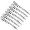FLZONHUT Clip per Sezionare i Capelli,24 Pezzi Duck Bill Sezionatura Clip,Fermagli per Capelli,Metallo Fermagli per Capelli Antiscivolo Becchi D'oca per Capelli per Donne,Ragazze e Parrucchie (12PCS)