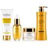 Laboratoire Justbeauty Germany JustBeauty Germany GLOW INTENSE PLUS - Kit viso e corpo anti-macchia, 4 pezzi, con detergente, iperpigmentazione, macchie marroni, zone scure, tinta luminosa e uniforme